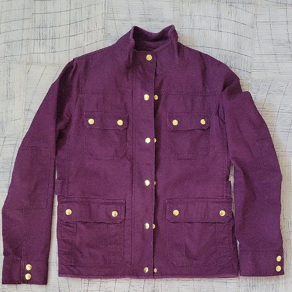 J. Crew Factory Jackets & Blazers - J. Crew Factory Field Jacket Eggplant Size Small